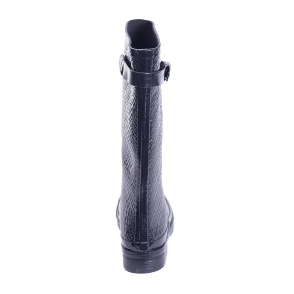 Women Rubber Rain Boots, Rainboots, Black - Picture 2 of 3